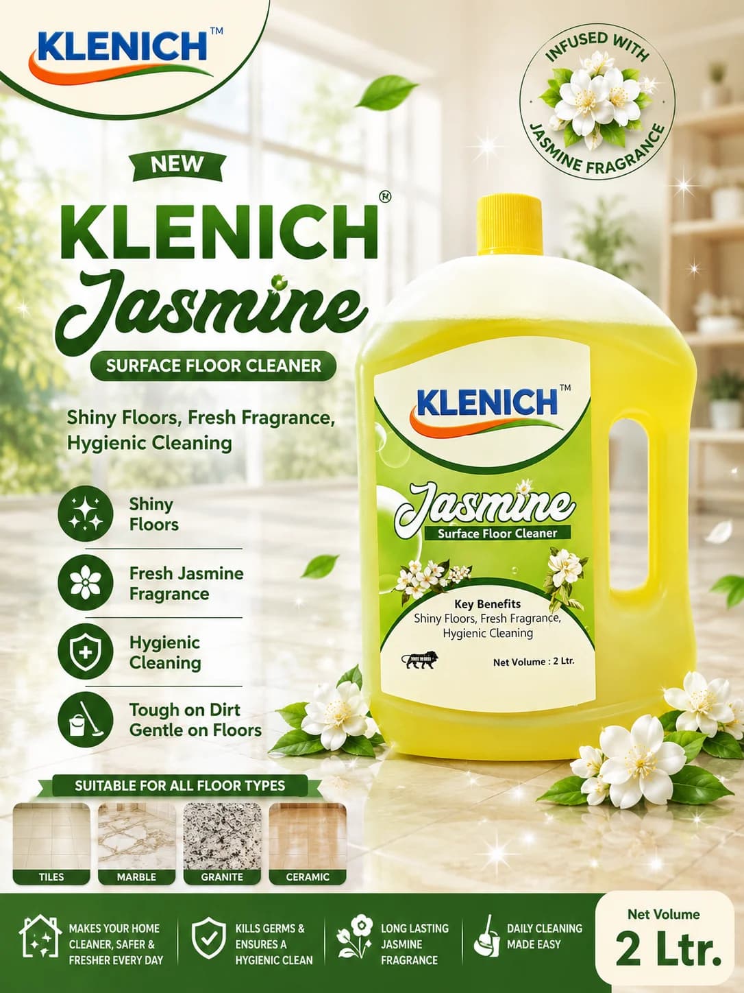 Floor Cleaner — Jasmine · 2L