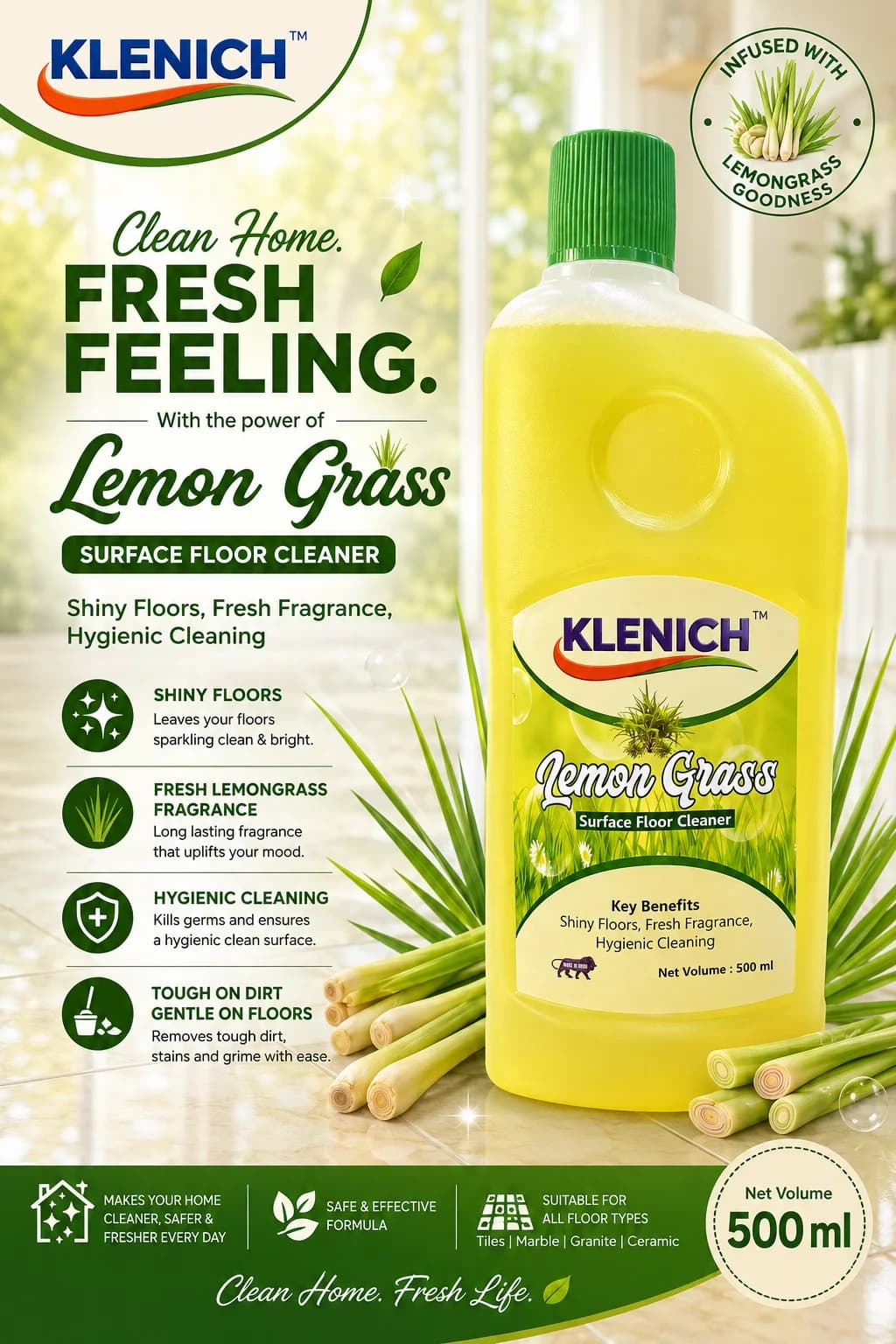 Floor Cleaner — Lemongrass · 500ml